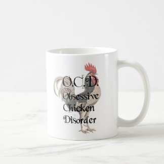 Funny Humourous OCD Obsessive Chicken Disorder Coffee Mug