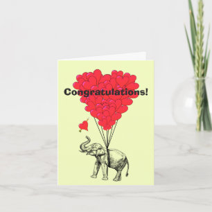 Funny humourous romantic congratulations card