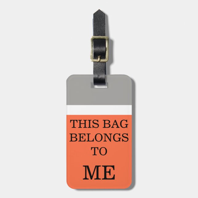 Funny Humourous Travel Luggage Tags (Front Vertical)