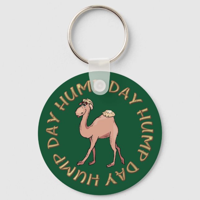 funny hump day camel key ring (Front)