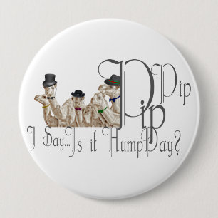 Funny Hump Day Camels  in Monocles 10 Cm Round Badge