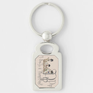 Funny Hump Day Camels  in Monocles Key Ring
