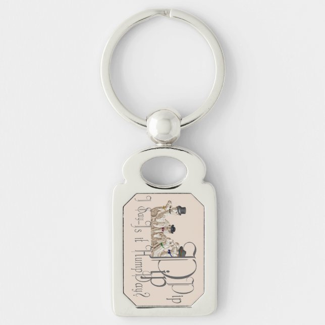 Funny Hump Day Camels  in Monocles Key Ring (Front)