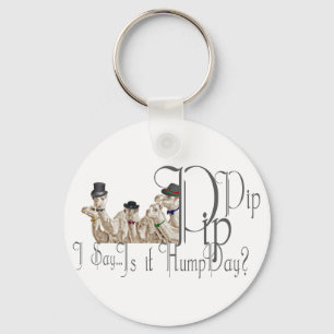 Funny Hump Day Camels  in Monocles Key Ring