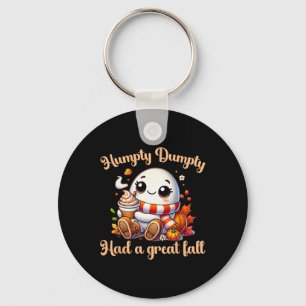 Funny Humpty Dumpty Had A Great Fall Autumn Kids Key Ring