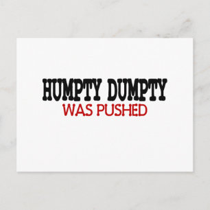 Funny Humpty Dumpty Postcard