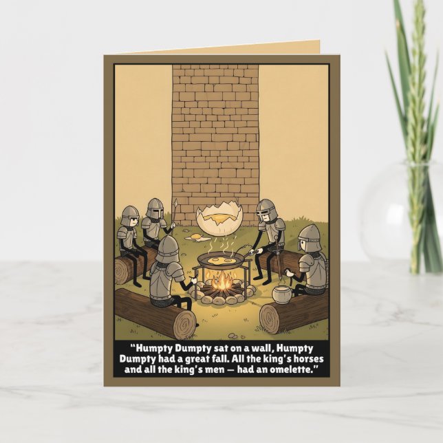 Funny Humpty Dumpty spoof Card (Front)