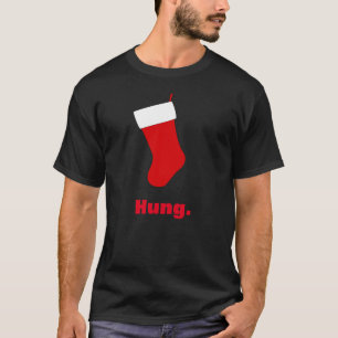 Funny Hung Stocking Christmas T-Shirt