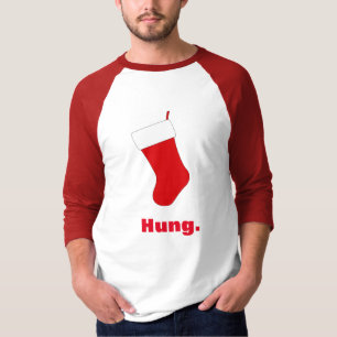 Funny Hung Stocking Christmas T-Shirt