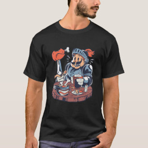 Funny Hungry Knight - Mediaeval Crusader Renaissan T-Shirt