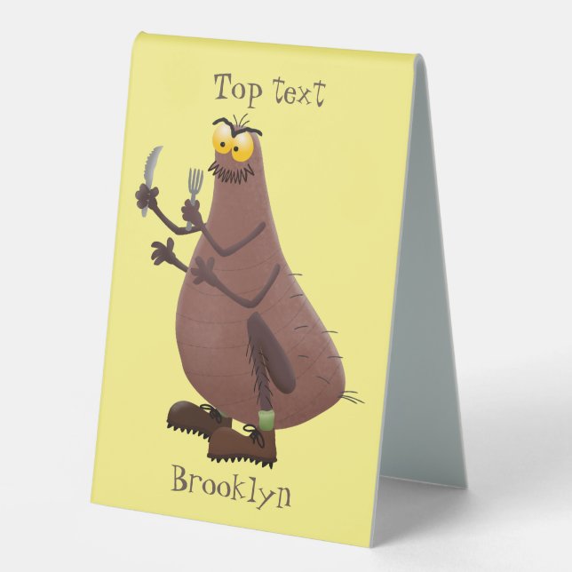 Funny hungry ugly flea cartoon (Front)