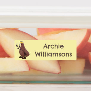 Funny hungry ugly flea cartoon personalised