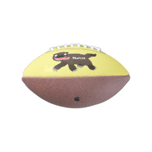 Funny hungry wolverine animal cartoon american football
