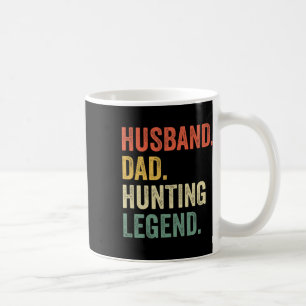 Funny Hunter Husbynd Dad Hunting Legend Vintage Coffee Mug