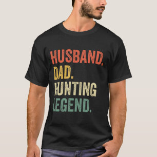 Funny Hunter Husbynd Dad Hunting Legend Vintage  T-Shirt