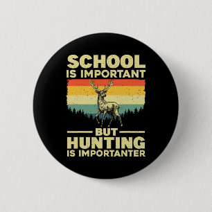 Funny Hunting Art For Boys Men Deer Hunter Wildlif 6 Cm Round Badge