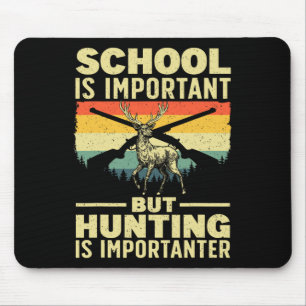 Funny Hunting Art For Boys Men Deer Hunter Wildlif Mouse Mat