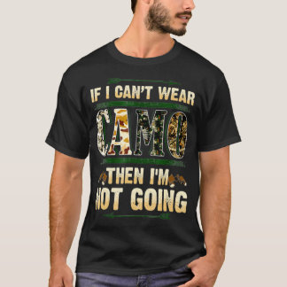 Funny Hunting  Camo  For Hunters Buck Deer T-Shirt