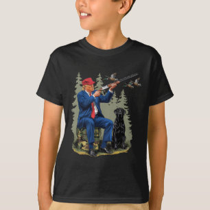Funny Hunting Duck Trump Camo Hunting Hello Huntin T-Shirt