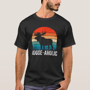 Funny Hunting Graphic Moose aholic Women Men Moose T-Shirt