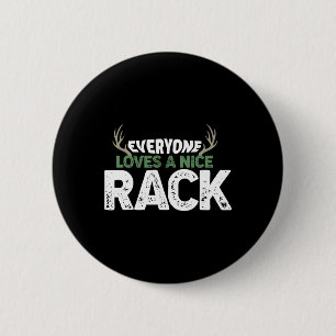 Funny Hunting Nice Rack Antlers Deer Hunter Humour 6 Cm Round Badge