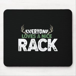 Funny Hunting Nice Rack Antlers Deer Hunter Humour Mouse Mat