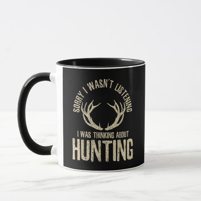 Funny Hunting Quote Saying Deer Venison Elk Hunter Mug (Left)