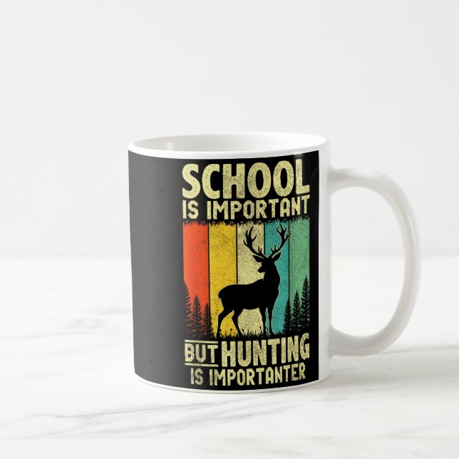 Funny Hunting Tee For Boys Men Deer Hunting Hunter Coffee Mug (Right)