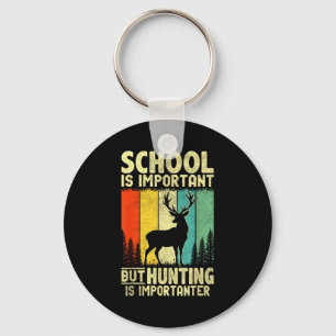 Funny Hunting Tee For Boys Men Deer Hunting Hunter Key Ring
