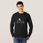 Funny Hurdle EKG Hearbeat Track And Field Hurdles T-Shirt (Front Full)