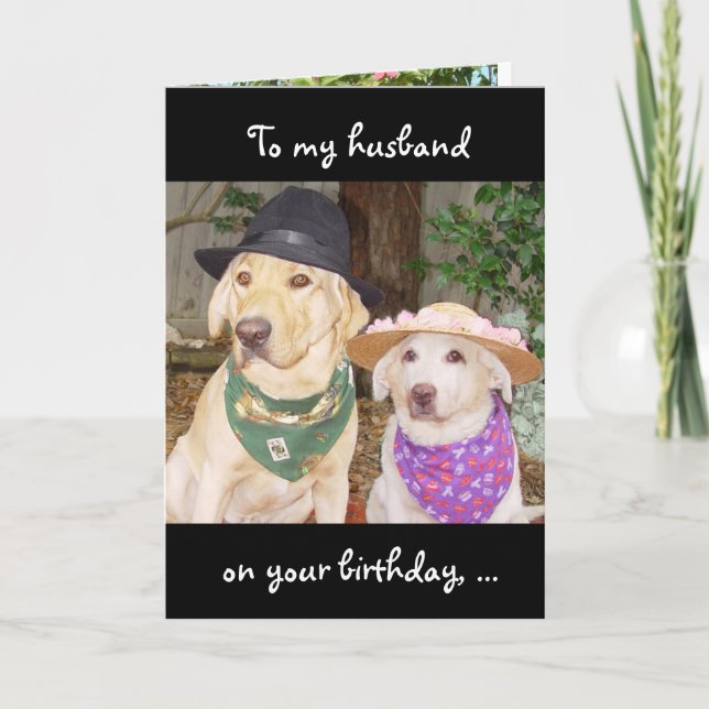 Funny Husband Birthday Card (Front)