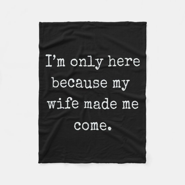 Funny Husband From Wife Gift  Fleece Blanket (Front)