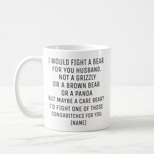 Funny Husband Gift, husband mug, husband gift, Coffee Mug (Left)