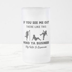 Funny Husband Gift To Wife Frosted Mug