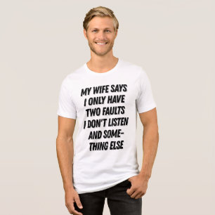 Funny Husband Gifts Tri-Blend Shirt