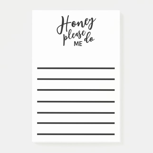 Funny Husband Honey Do List  Post-it Notes (Front)