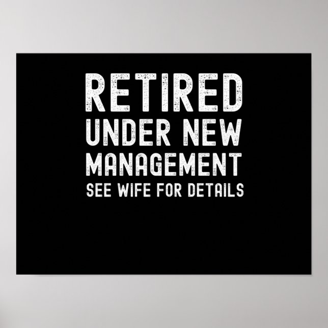 Funny husband retirement gift retired 2022 for men poster (Front)