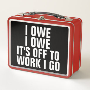 FUNNY HUSBAND TO WORK I GO RETRO METAL LUNCHBOXES