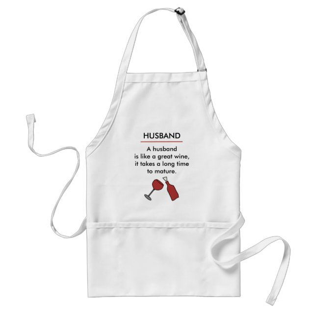 Funny Husband Wine Apron (Front)