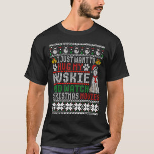 Funny Huskie Christmas  Xmas Pajama Ugly Sweater