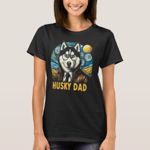 Funny Husky Dad Siberian Husky Dog Pet For Men Fat T-Shirt