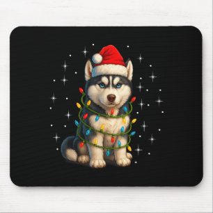 Funny Husky Dog Christmas Pj Pajama Men Women Pjs Mouse Mat