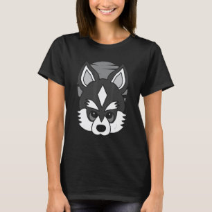 Funny Husky dog imprint artwork face with Siberian T-Shirt