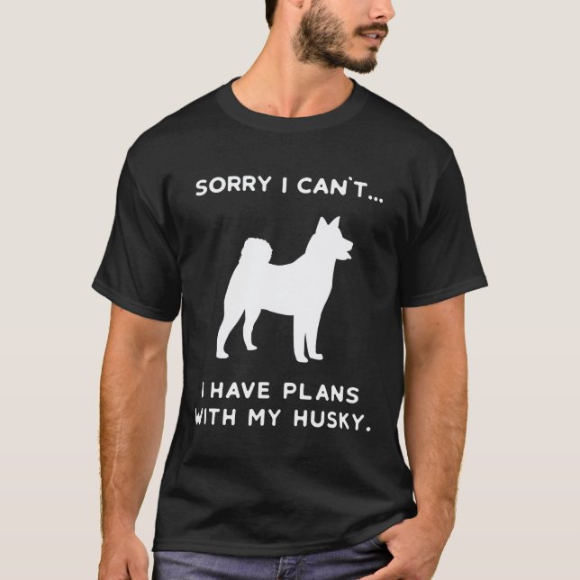 Funny Husky Dog Tee Sleddog Gift (Front)