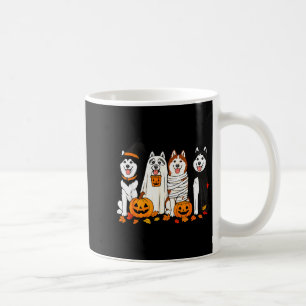 Funny Husky Ghost Dogs Halloween Dog Soky Coffee Mug
