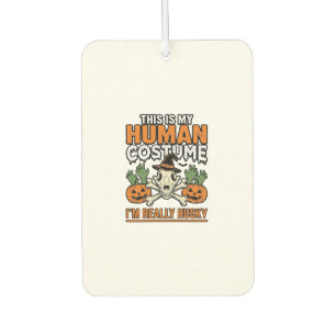 Funny Husky Human Costume Halloween Dog Shirt Desi Car Air Freshener
