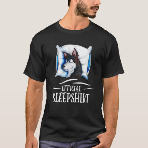 Funny Husky Pyjamas Sleepy Nightgown Siberian Slee T-Shirt