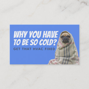 Funny HVAC slogans business Cards