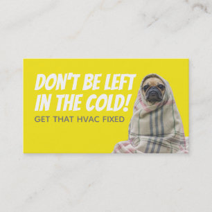 Funny HVAC slogans business Cards