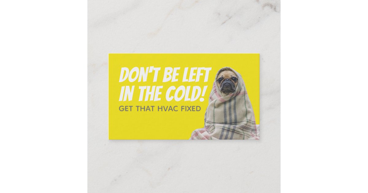 Funny HVAC slogans business Cards | Zazzle.co.uk